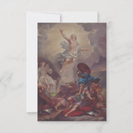 B.A. Godenhjelm’s Resurrection of Jesus Holy Card Bedankkaart
