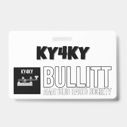 B.A.R.S KY4KY Club Lid Badge (Voorzijde)