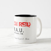 B.A.U., Quantico, VA, Speciaal Controleagent... Tweekleurige Koffiemok (Voorkant rechts)