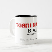 B.A.U., Quantico, VA, Speciaal Controleagent... Tweekleurige Koffiemok (Voorkant links)