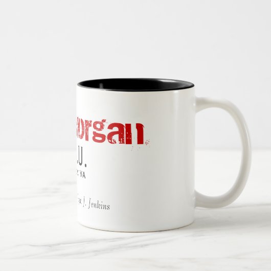 B.A.U., Quantico, VA, Speciaal Controleagent... Tweekleurige Koffiemok (Rechts)