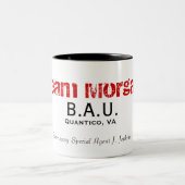 B.A.U., Quantico, VA, Speciaal Controleagent... Tweekleurige Koffiemok (Center)