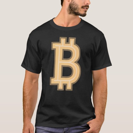 B alfabet letter Coin Money Cripto T-shirt (Voorkant)