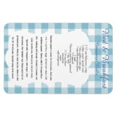 B and B Cinnamon Roll Recipe Magnet Magneet (Horizontaal)