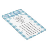 B and B Cinnamon Roll Recipe Magnet Magneet (Rechterzijde)