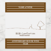 B&B Comfort in Pleasure Wijn Etiket (Enkel label)