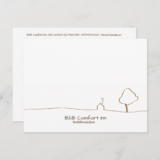 B&B Comfort Inn Briefkaart (Voorkant / Achterkant)