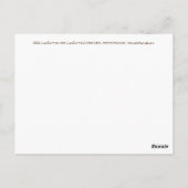 B&B Comfort Inn Briefkaart (Achterkant)