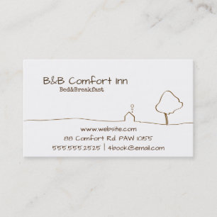 B&B Comfort Inn Business Card Visitekaartje