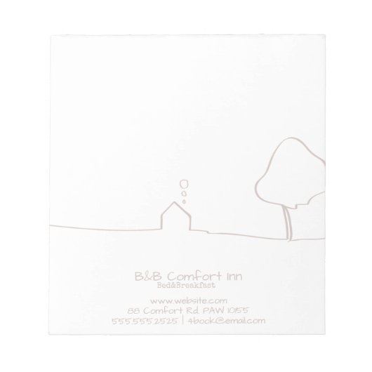 B&B Comfort Inn Notitieblok (Voorkant)