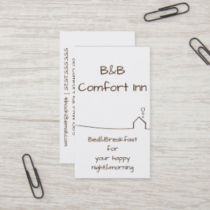 B&B Comfort Inn Visitekaartje