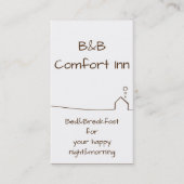 B&B Comfort Inn Visitekaartje (Voorkant)