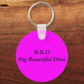 B.B.DBig Beauful Diva Sleutelhanger (Voorkant)