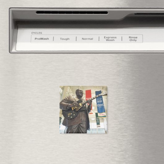 B.B. King Statue - Memphis, Tennessee Magneet (Insitu (Vaatwasser))