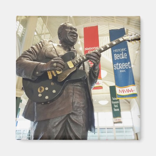 B.B. King Statue - Memphis, Tennessee Magneet (Voorkant)