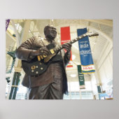 B.B. King Statue - Memphis (Tennessee) Poster (Voorkant)