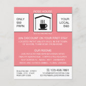 B&B-Logo, Bed & Breakfast-accommodatie Advert. Flyer (Voorkant)