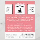 B&B-Logo, Bed & Breakfast-accommodatie Advert. Flyer (Voorkant)