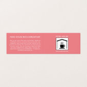 B&B-Logo, Bed & Breakfast-accommodatie Visitekaartje (Buitenkant ongevouwen)