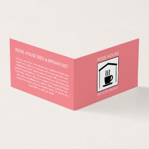 B&B-Logo, Bed & Breakfast-accommodatie Visitekaartje