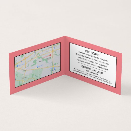 B&B-Logo, Bed & Breakfast-accommodatie Visitekaartje (Binnen)