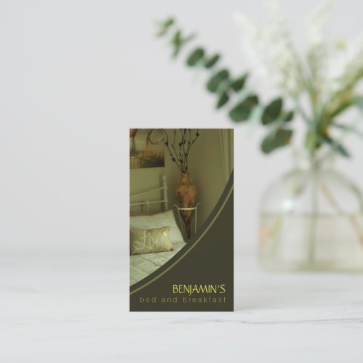 B&B Olive Green Bed and Breakfast Visitekaartjes (Staand voorkant)