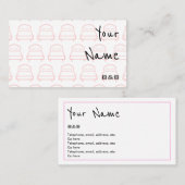 B&B-Visitekaartjes "Echoes" Visitekaartje (Voorkant / Achterkant)