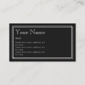 B&B-Visitekaartjes "Silent Movie" Visitekaartje (Achterkant)