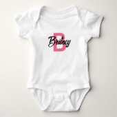  "B" Baby Girl Bodysuit (Voorkant)