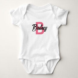  "B" Baby Girl Bodysuit