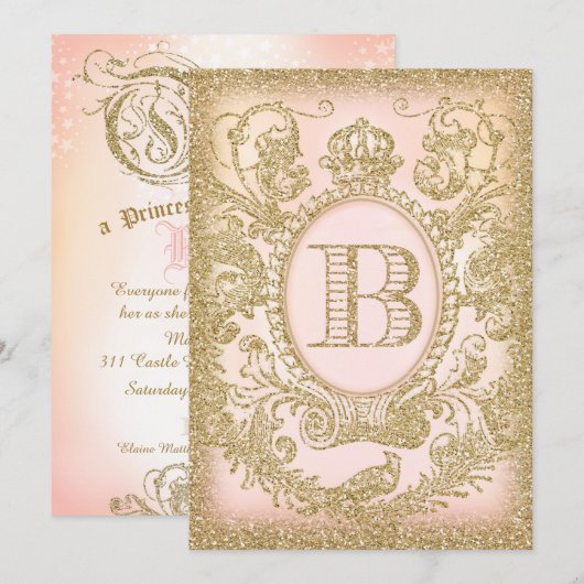 B-Baby shower Kaart (Voorkant / Achterkant)