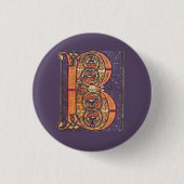 B-badge verlichten ronde button 3,2 cm (Voorkant)