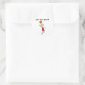 B-bal gewoon te goed ronde sticker (Tas)