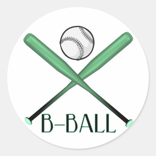 B-BAL RONDE STICKER (Voorkant)
