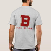 "B" Balboa High School Felt Style T-shirt (Achterkant)