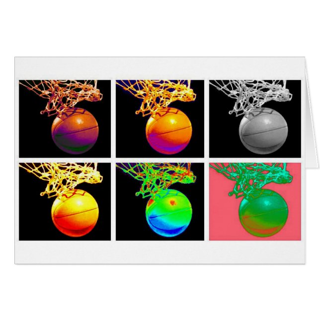 B-Ball Basketball Hoops Pop Art (Voorkant Horizontaal)