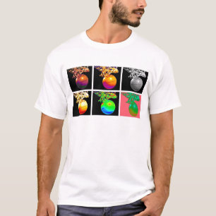 B-Ball Basketball Hoops Pop Art T-shirt