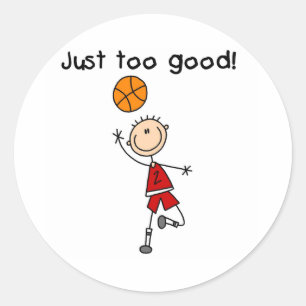 B-Ball is gewoon te goed Ronde Sticker