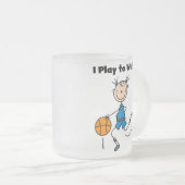 B-Ball Play voor Win Matglas Koffiemok (Voorkant rechts)