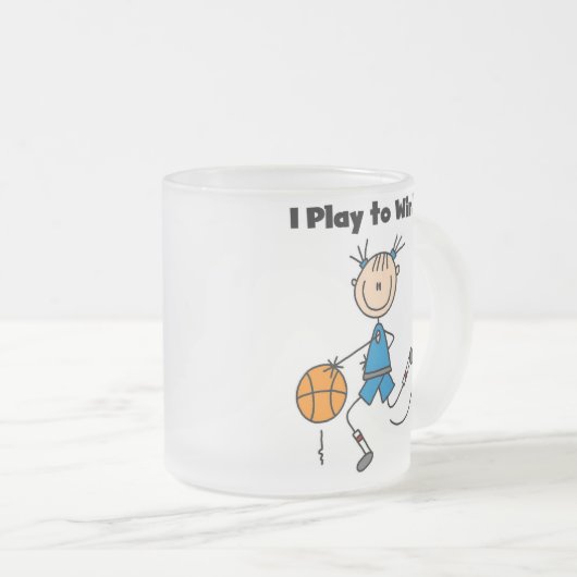 B-Ball Play voor Win Matglas Koffiemok (Voorkant rechts)