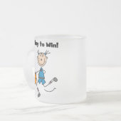 B-Ball Play voor Win Matglas Koffiemok (Voorkant links)