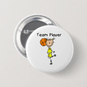 B-Ball-teamspeler Ronde Button 5,7 Cm (Voorkant /achterkant)