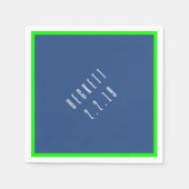 B Bar Mitzvah Napkin Servet (Voorkant)