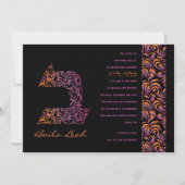 B-Bet Hebreeuws Collectie Bat Mitzvah Uitnodiging (Voorkant)