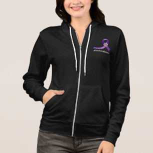 B bewustzijn lint donkere achtergrond hoodie