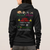 B bewustzijn lint donkere achtergrond hoodie (Achterkant)
