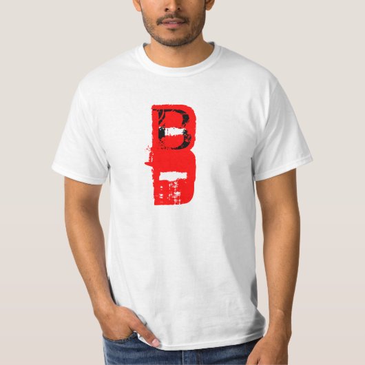 B- Bloedtype Mannen T-shirt T-shirt (Voorkant)
