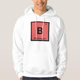 B - Bloomington Indiana Scheikunde Periodiek Syste Hoodie