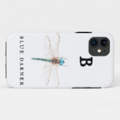 "B" Blue Darner iPhone / iPad case (Achterkant (horizontaal))