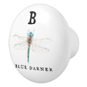 "B" Blue Darner Keramische Knop (Rechts)